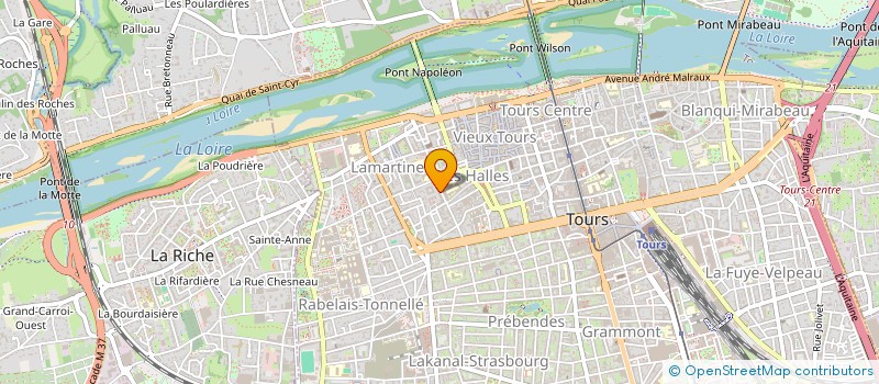 localisation de l'entreprise DANSES TRADITIONNELLES TCHADIENNES EN INDRE ET LOIRE  TOURS