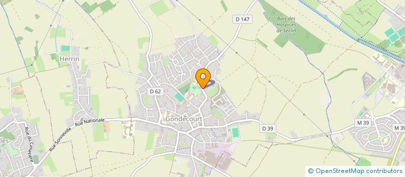 localisation de l'entreprise DANSES & ZEN  GONDECOURT