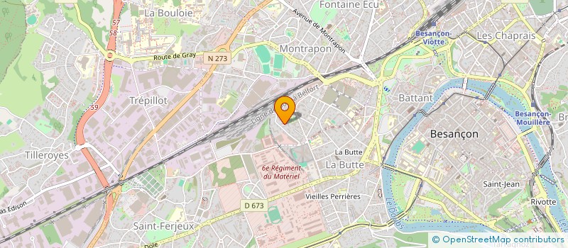 localisation de l'entreprise DANSES25 à BESANCON