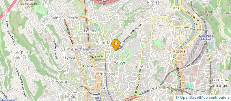 localisation de l'entreprise DANSETRAD à NICE