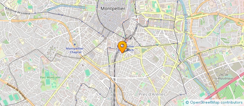 localisation de l'entreprise DANSEURS SOUS LA LUNE à MONTPELLIER