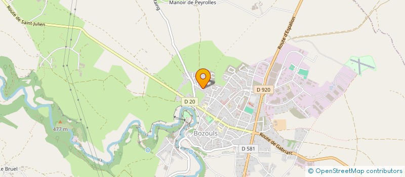 localisation de l'entreprise DANSEZ AVEC GILLES SABY  BOZOULS