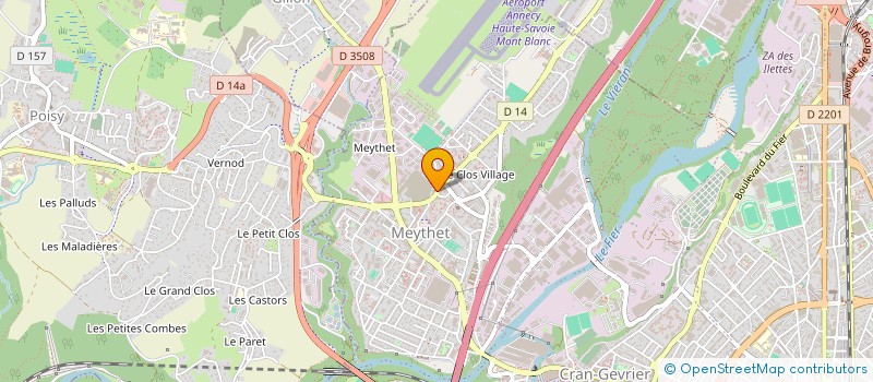 localisation de l'entreprise DANSEZ LA SAVOIE - LES AMIS DE L'ACCORDEON à ANNECY