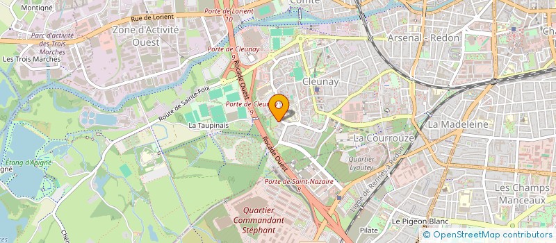 localisation de l'entreprise DANSITE à RENNES