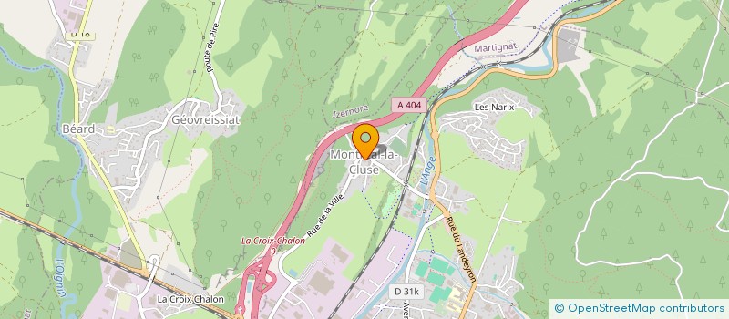 localisation de l'entreprise DANSONS ENCORE  MONTREAL-LA-CLUSE