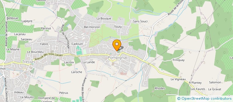 localisation de l'entreprise DANSONS ENSEMBLE  POMPIGNAC