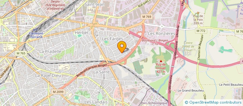 localisation de l'entreprise DANSONS L AUVERGNE  CLERMONT-FERRAND