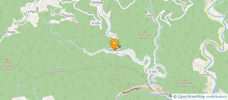 localisation de l'entreprise DANSONS LA CAPUCINE  LE VIGAN