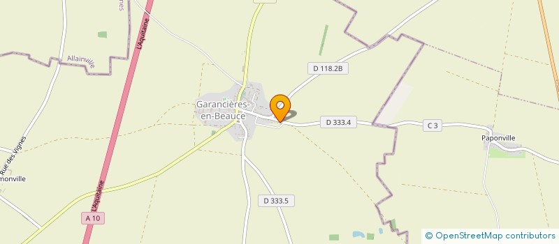 localisation de l'entreprise DANTACLEAN SERVICES à GARANCIERES-EN-BEAUCE