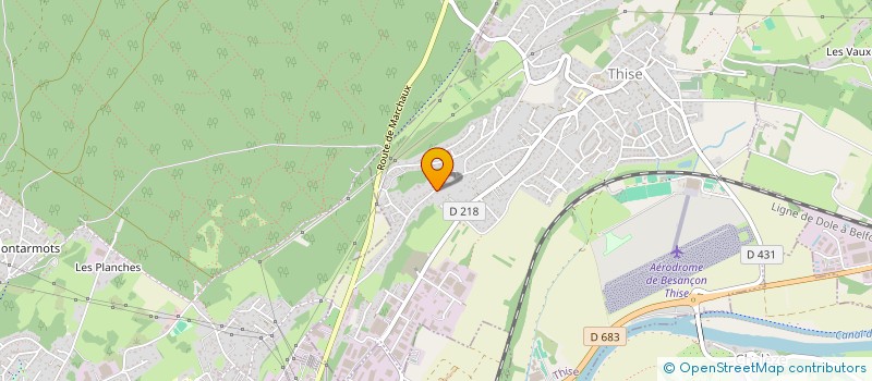 localisation de l'entreprise DANTALEX  THISE