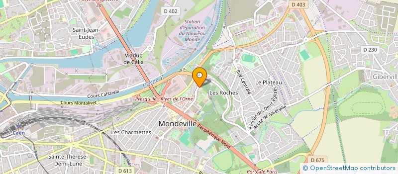 localisation de l'entreprise DANTAN EXPRESS à MONDEVILLE