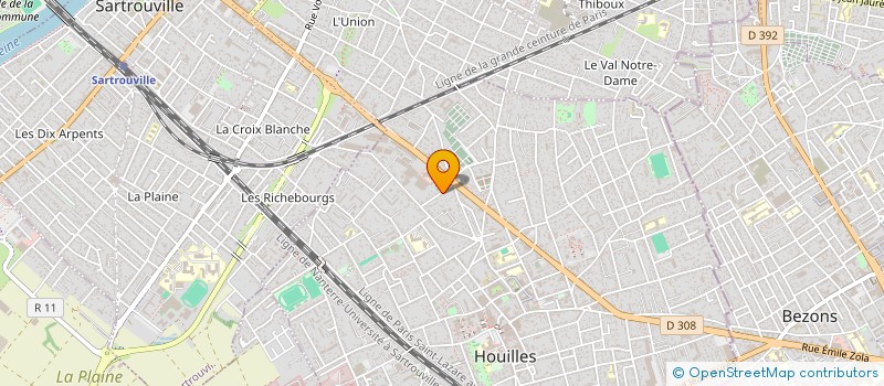 localisation de l'entreprise DANTAS  HOUILLES