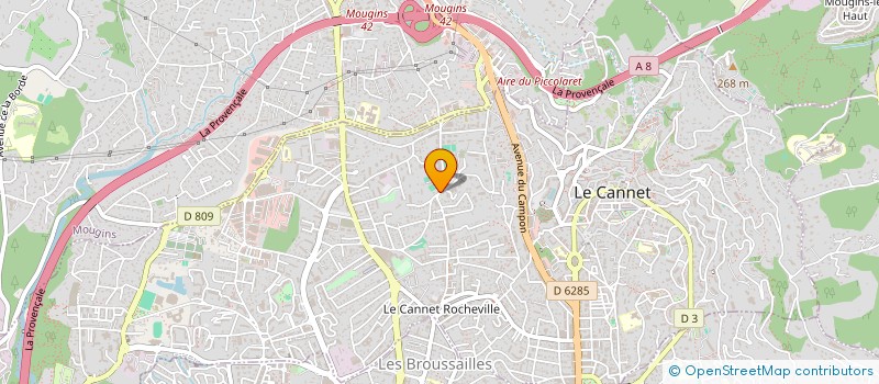 localisation de l'entreprise DANTE à LE CANNET