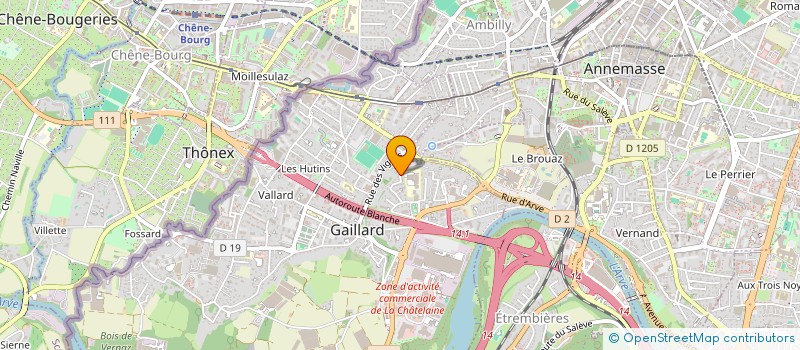 localisation de l'entreprise DANTE à GAILLARD
