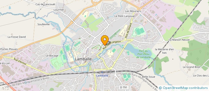 localisation de l'entreprise DANTE OU LES SENS  LAMBALLE-ARMOR