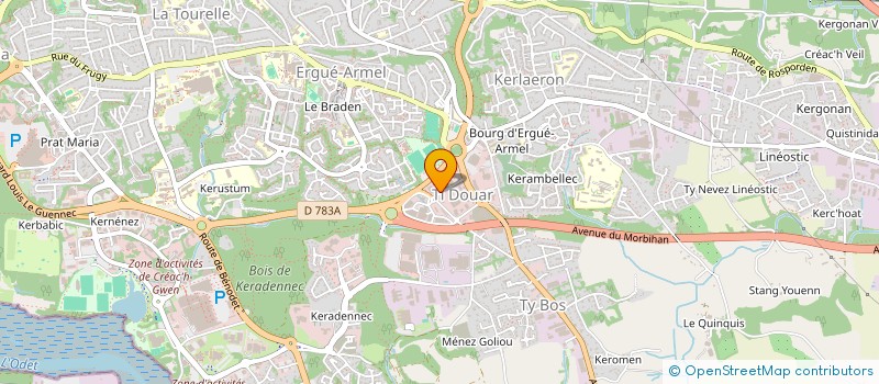 localisation de l'entreprise DANTEK 29 à QUIMPER