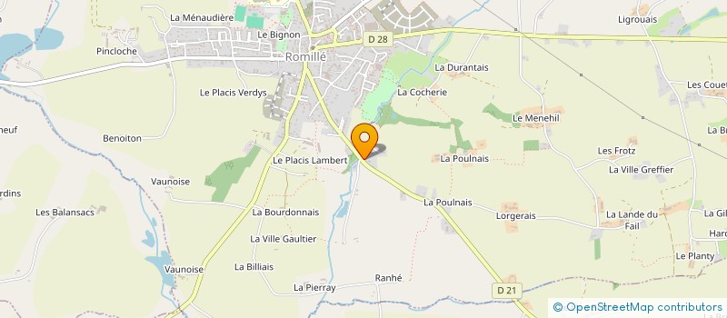 localisation de l'entreprise DANTES EURL à ROMILLE