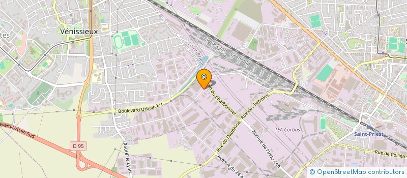 localisation de l'entreprise DANTHERMGROUP à VENISSIEUX