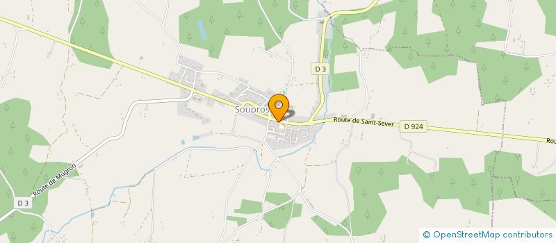 localisation de l'entreprise DANTHEZ MOTOCULTURE  SOUPROSSE