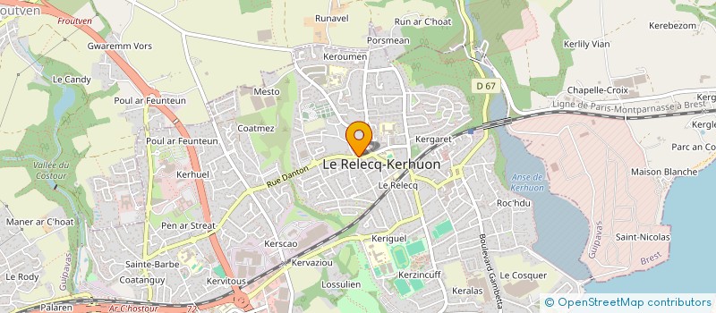 localisation de l'entreprise DANTON  LE RELECQ-KERHUON