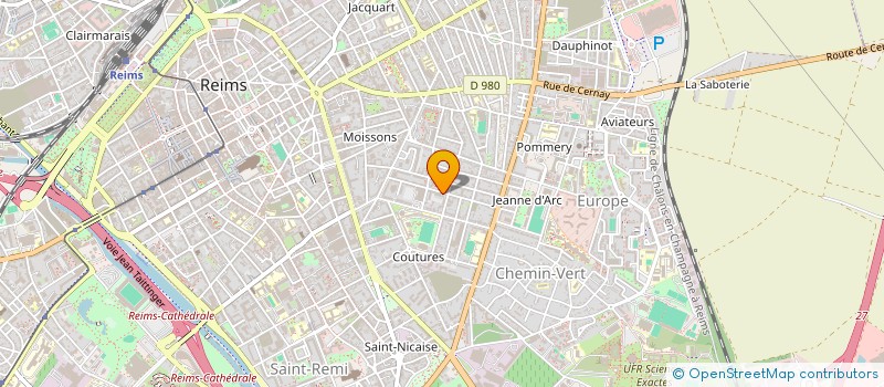 localisation de l'entreprise DANTON  REIMS