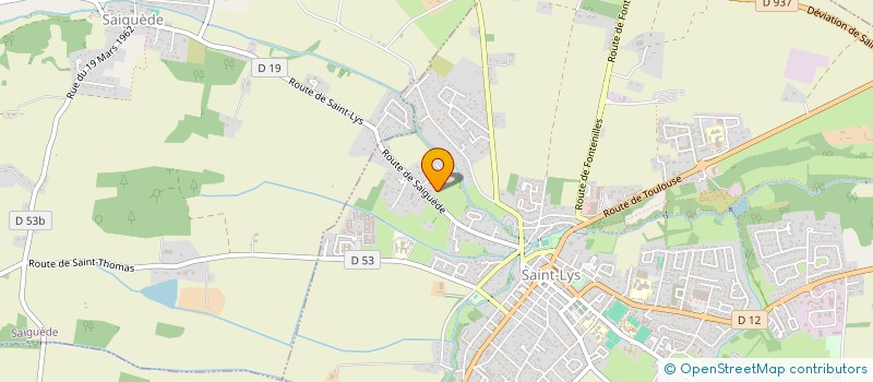 localisation de l'entreprise DANTON POMPES FUNEBRES ET MARBRERIE  FONTENILLES