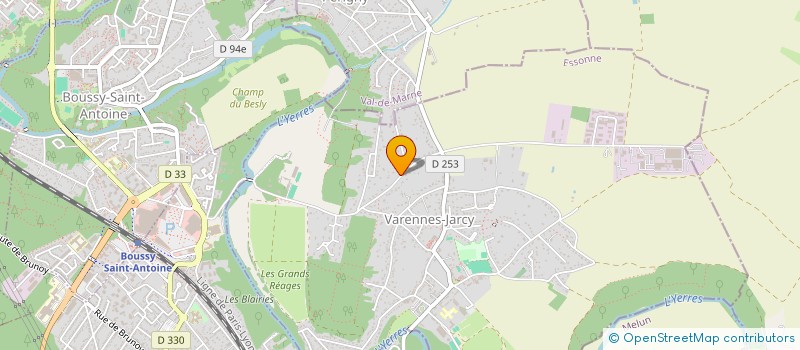 localisation de l'entreprise DANTONY  VARENNES-JARCY