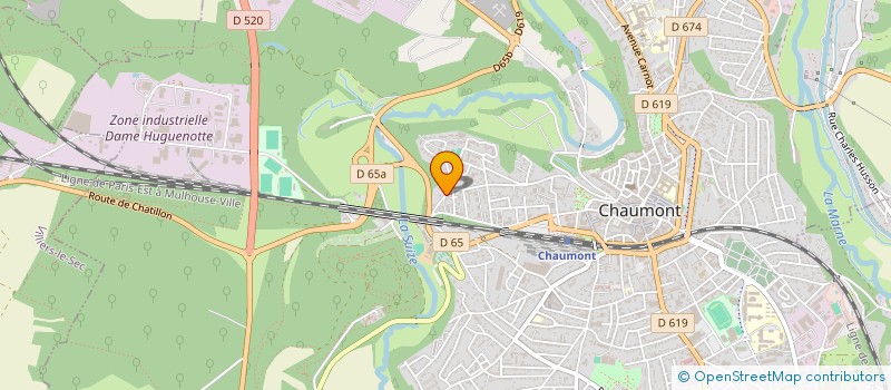 localisation de l'entreprise DANTZER IMMOBILIER à CHAUMONT