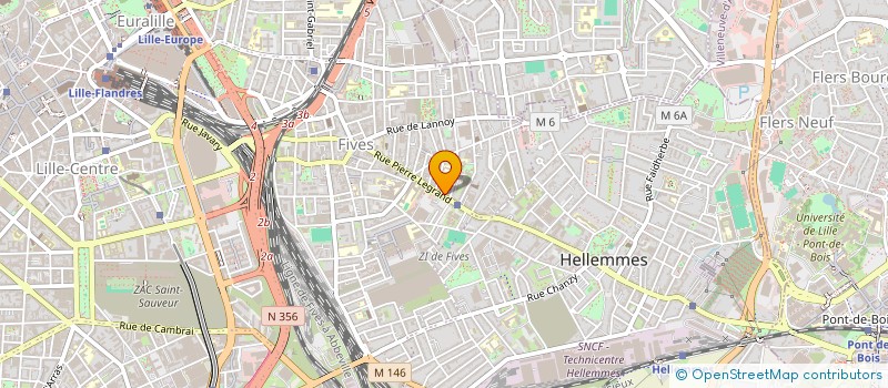 localisation de l'entreprise DANUBE PRODUCTION à LILLE