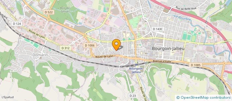 localisation de l'entreprise DANUBIA  BOURGOIN-JALLIEU