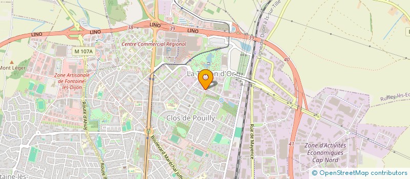 localisation de l'entreprise DANVAL à DIJON