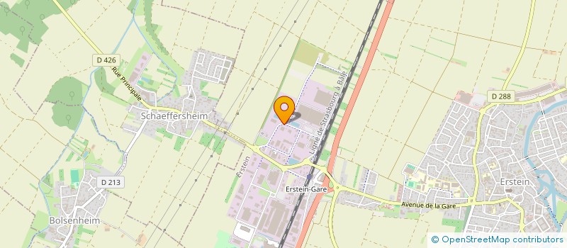 localisation de l'entreprise DANVAL  ERSTEIN