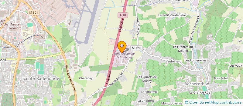 localisation de l'entreprise DANY à ROCHECORBON