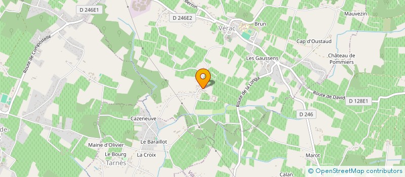 localisation de l'entreprise DANY  VERAC