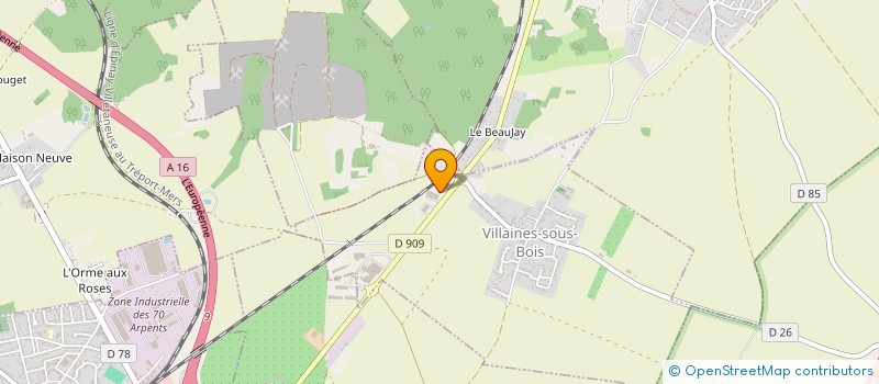 localisation de l'entreprise DANY BROC'  VILLAINES-SOUS-BOIS