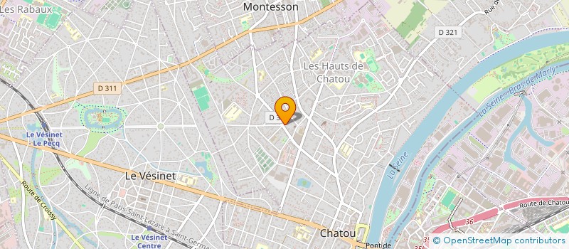 localisation de l'entreprise DANY COIFFURE à CHATOU