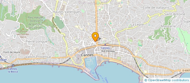 localisation de l'entreprise DANY COIFFURE à CANNES