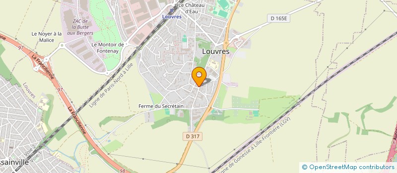 localisation de l'entreprise DANY D  LOUVRES