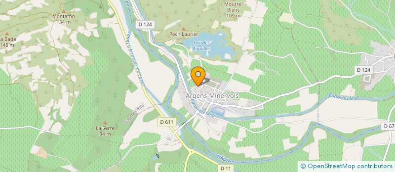 localisation de l'entreprise DANY ET D'JIPI MUSICIENS DE BALS  ARGENS-MINERVOIS