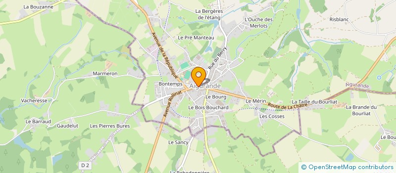 localisation de l'entreprise DANY FLEURS à AIGURANDE