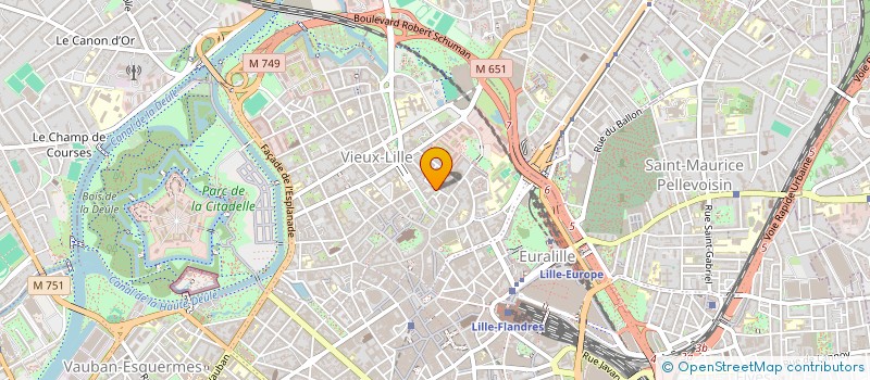 localisation de l'entreprise DANY FOSSE GESTION - EN ABREGE DFG à LILLE