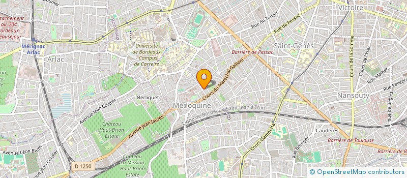 localisation de l'entreprise DANY.FR  BORDEAUX