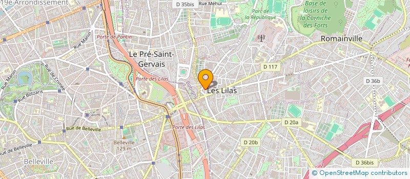 localisation de l'entreprise DANY-LAIL COUTURE à LES LILAS