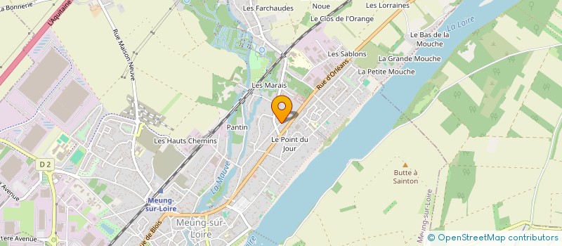 localisation de l'entreprise DANY PAYSAGE à MEUNG-SUR-LOIRE