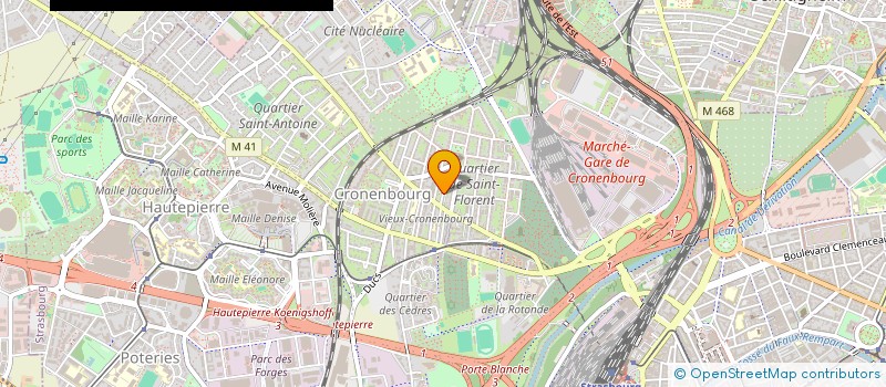 localisation de l'entreprise DANY PEINTURE à STRASBOURG