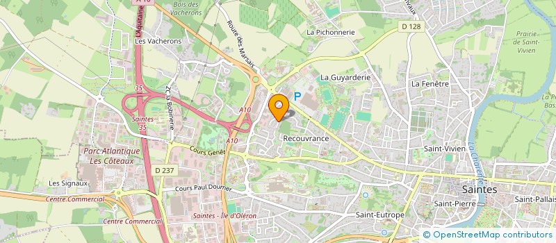 localisation de l'entreprise DANY PETIT CONSEIL  SAINTES