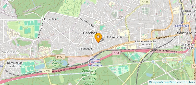 localisation de l'entreprise DANY PIAGET  GARCHES