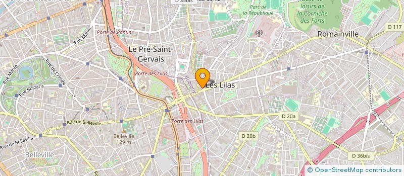 localisation de l'entreprise DANY'S SECRET à LES LILAS