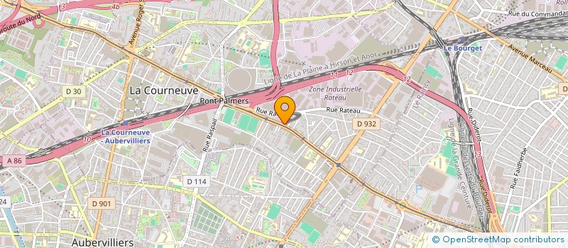 localisation de l'entreprise DANY SECURITE PRIVEE à LA COURNEUVE