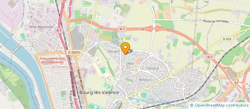 localisation de l'entreprise DANYLENE  BOURG-LES-VALENCE